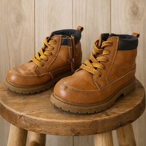 Carter's Tan Kids Boots with Black Accents